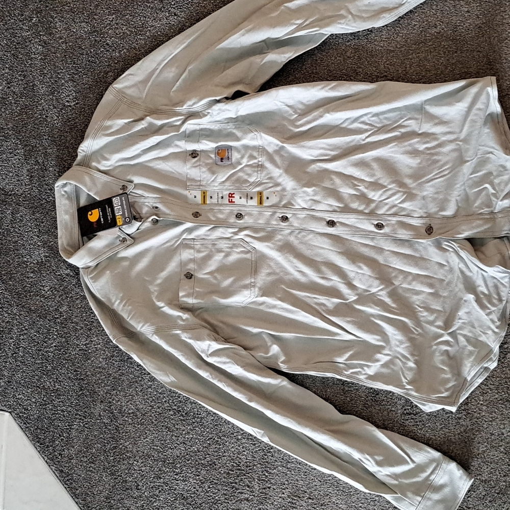 Carhartt flame resistant long sleeve button up